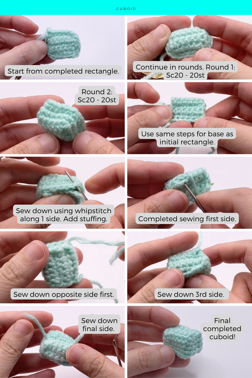 How do you Crochet Different Shapes in Amigurumi? — Pocket Yarnlings