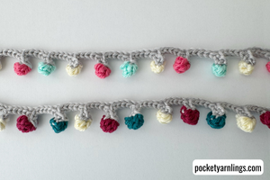 Free Crochet Mini Christmas Lights Pattern — Pocket Yarnlings — Pocket ...