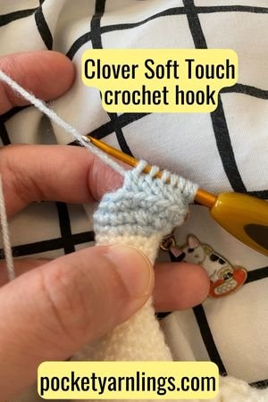 Silvalume Soft Handle Aluminum Crochet Hook 5.5 Size 7/4.5mm