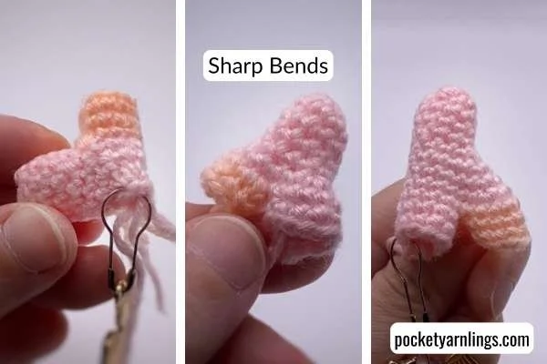 crochet steep bends