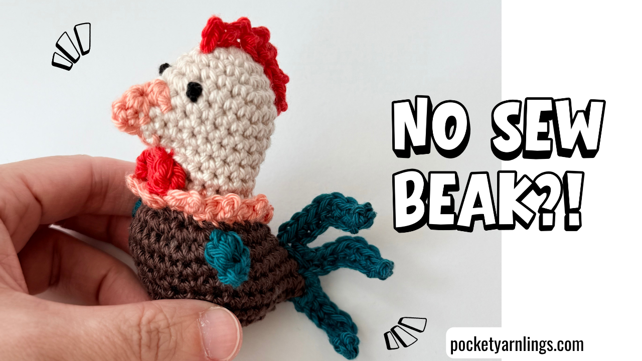 Rustling Mystery Make Along Part 3: How to Crochet a No-Sew Rooster Amigurumi (Free Pattern)