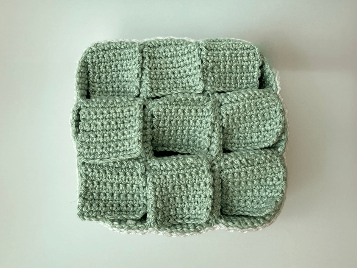 crochet advent calendar box