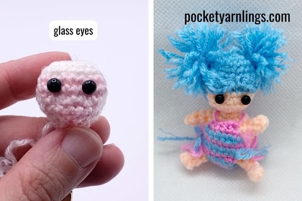 Crochet Cartoon Eyes 