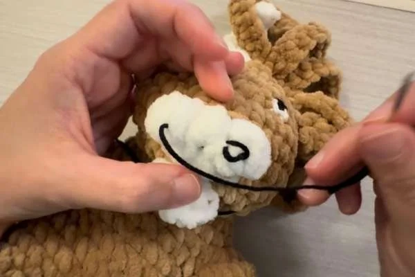 crochet cow nostrils