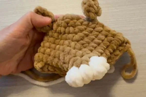 crochet cow face