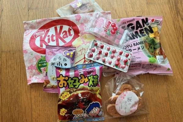japan snacks inside snack box