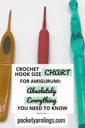 How to choose crochet hook size and yarn for Amigurumi dolls?  Crochet hook  sizes chart, Crochet hooks, Crochet hook conversion