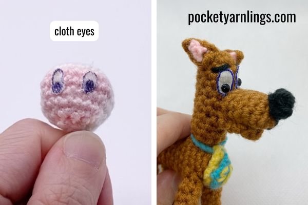 Making felt eyes is easy and an awesome seller! #crochet