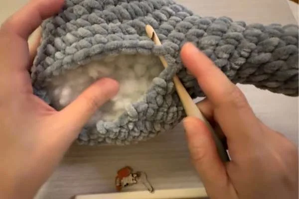 crochet elephant leg