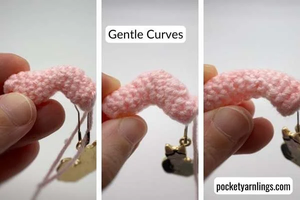 crochet gradual bends