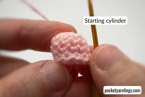 starting crochet tube