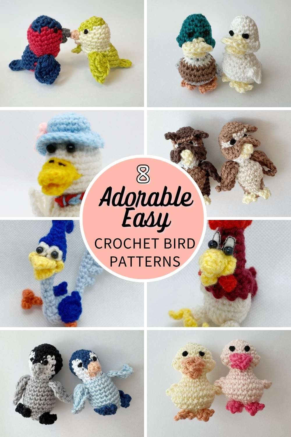 crochet bird amigurumi pattern