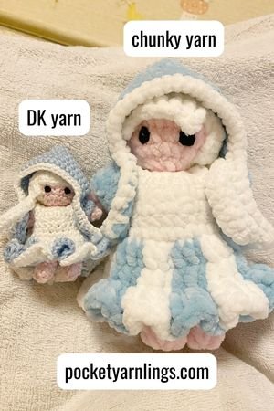Crochet Amigurumi with Chunky Yarn (how different from DK yarn) - 8 Useful  Tips! — Pocket Yarnlings — Pocket Yarnlings