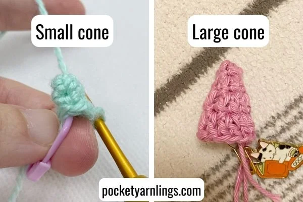 9 Different Creative Exciting Ways for How to Crochet Cones — Pocket ...