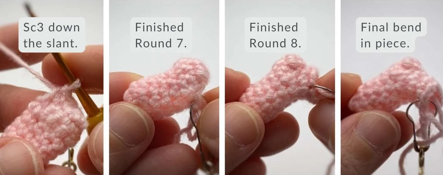 step 5 crochet short rows
