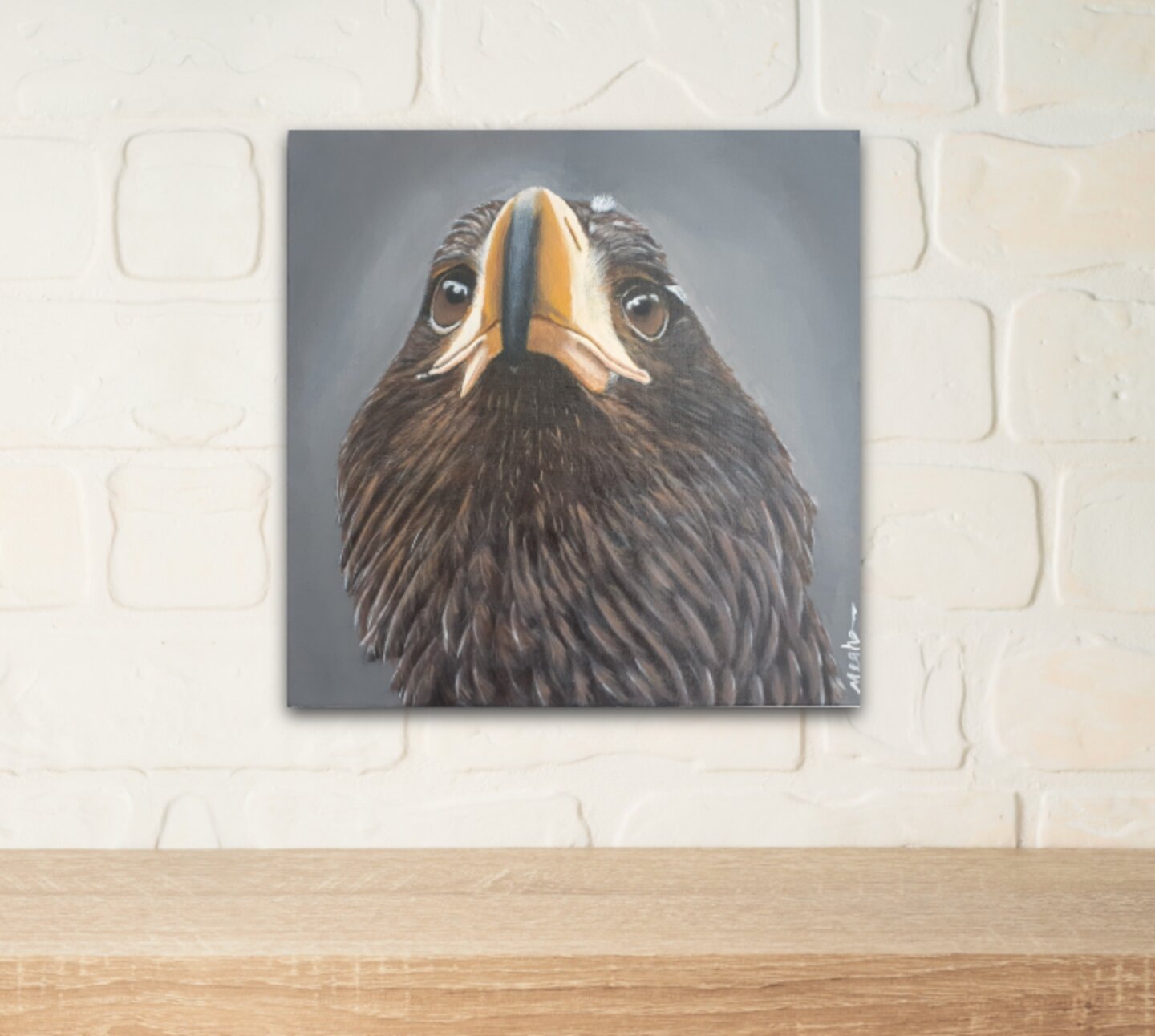 Bald eagle painting.