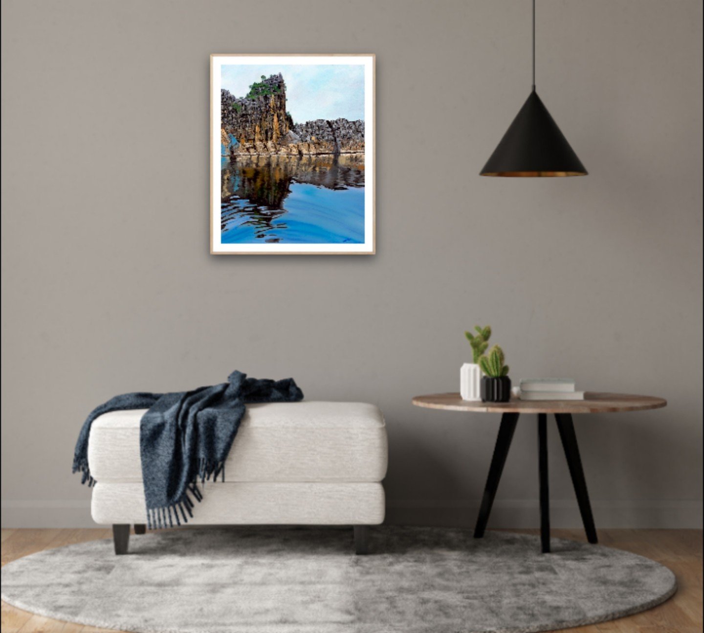 River wall art