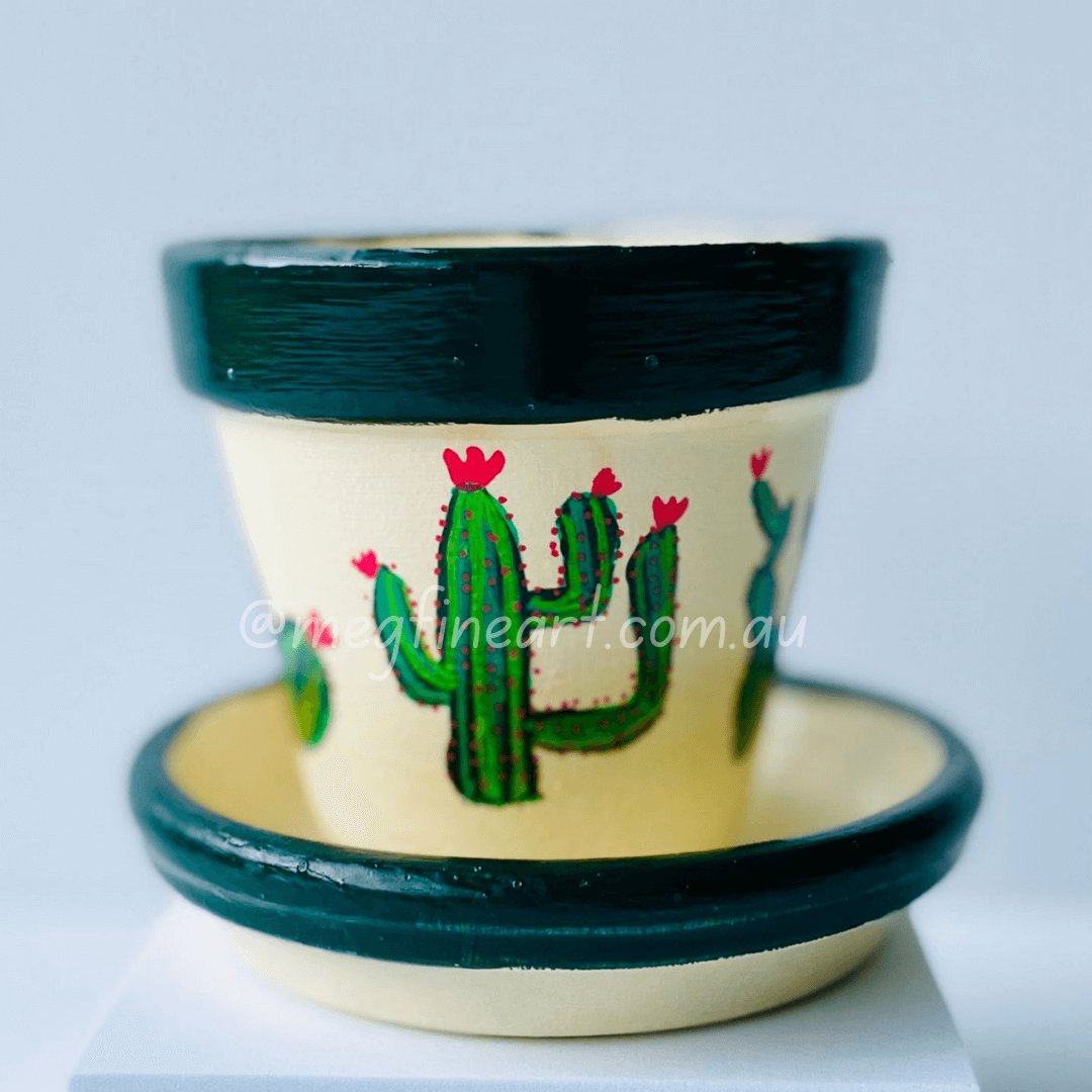 Cream Cactus planter