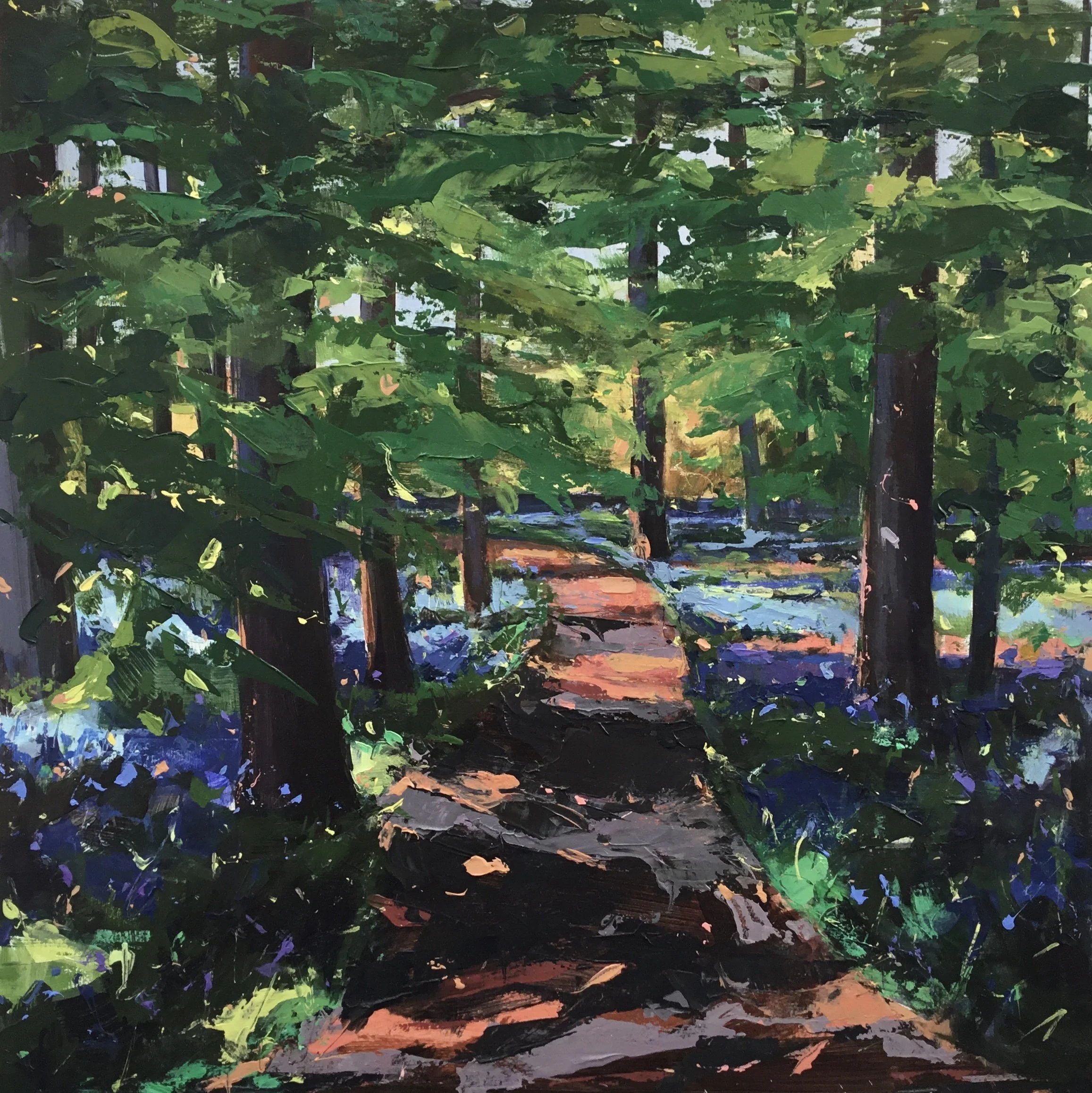‘And We Walked Together Again’ Acrylic on board (framed) 40 x 40cm Framed size 61 x 61cm £975.jpg