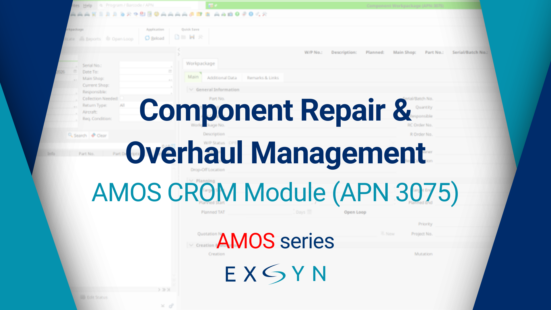 Component Repair &amp; Overhaul Management - AMOS Series