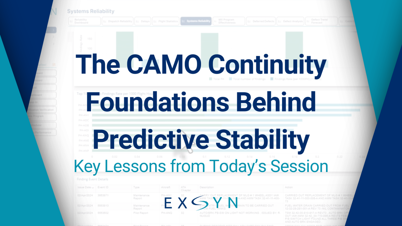 The CAMO Continuity Foundations Behind Predictive Stability: Key Lessons from Today’s Session