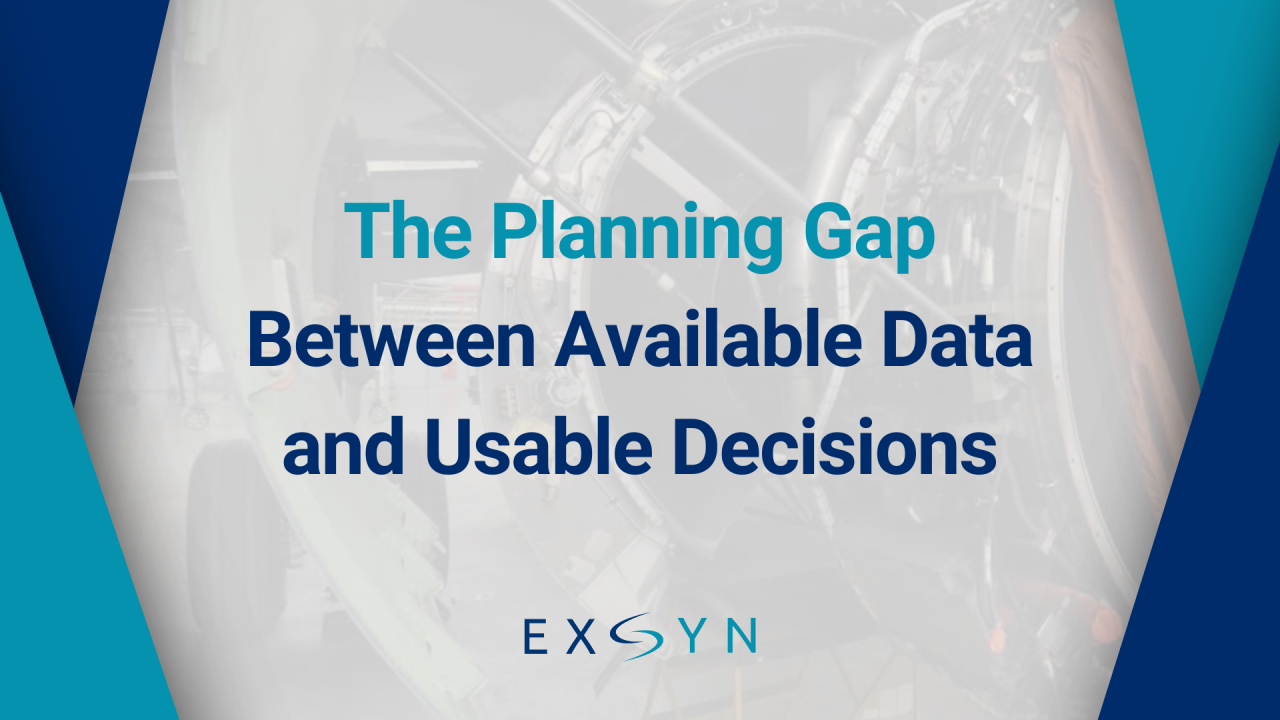 The Planning Gap Between Available Data and Usable Decisions