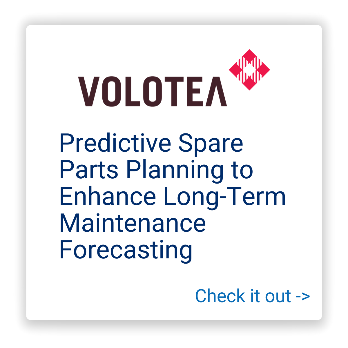 Predictive Spare Parts Planning at Volotea