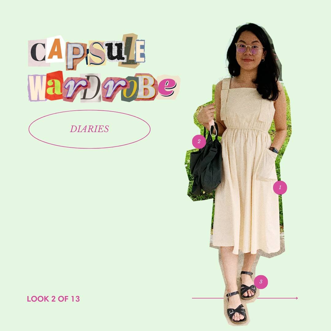 Similar accessories (bag &amp; footwear) as with the first look I shared, just that the highlight of this ensemble is this utilitarian dress. More details below! 

✿ I would classify this as an impulse buy a while back&mdash;bought from a local brand