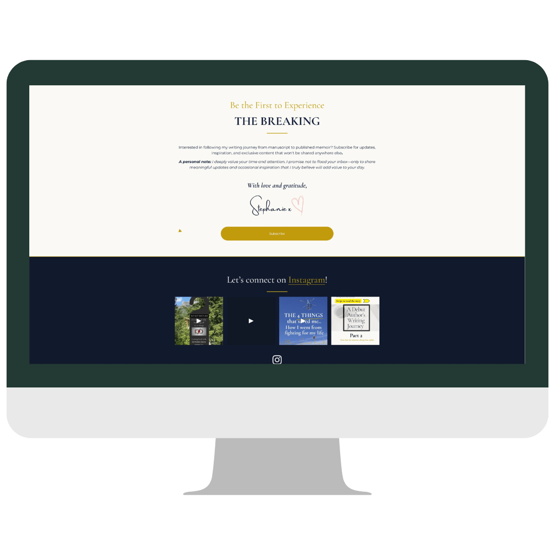 The Breaking signup to newsletter functionality