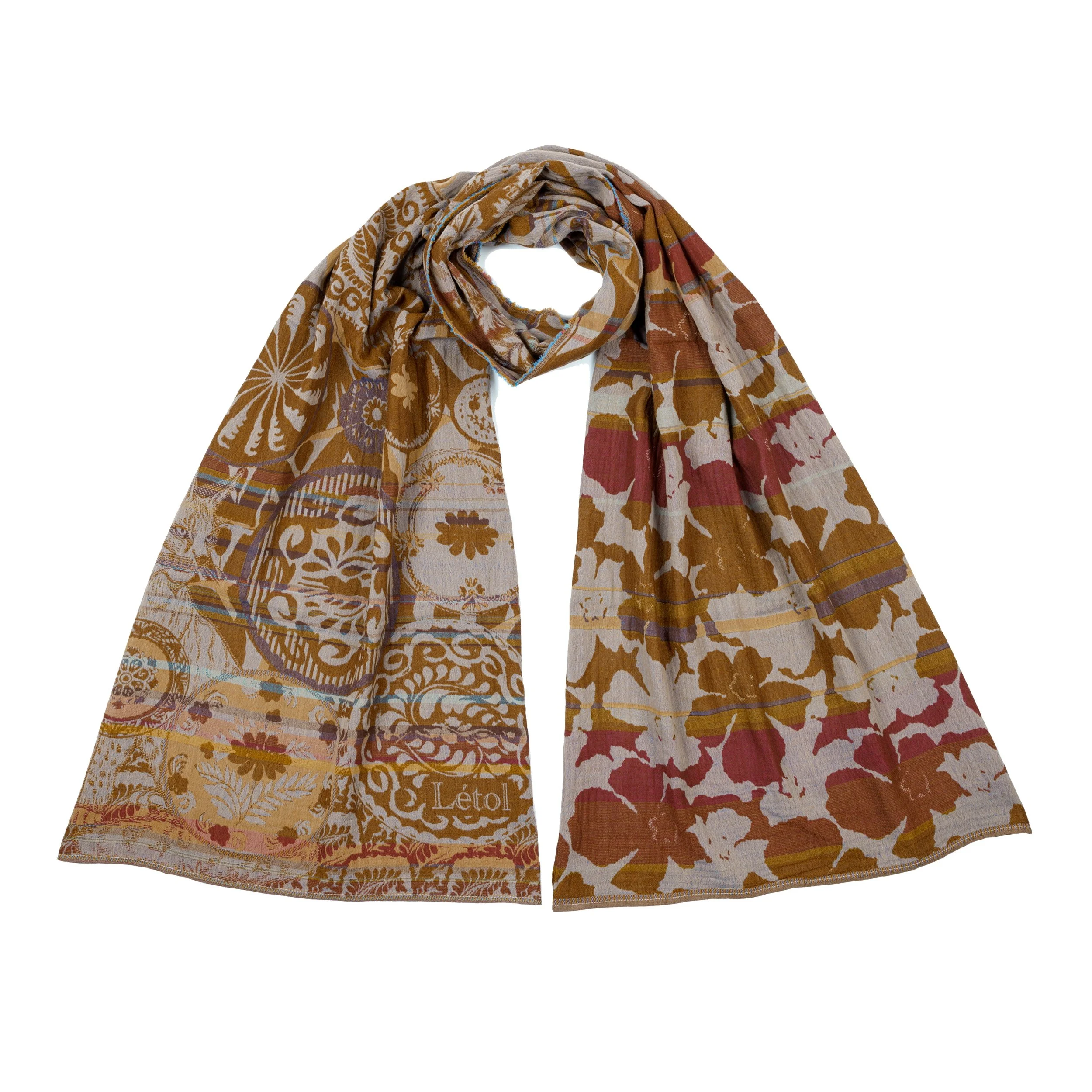 LEXI K03 SFUMANTO - Létol Organic Cotton Scarf, Made in France - Fall 2026 Novelty