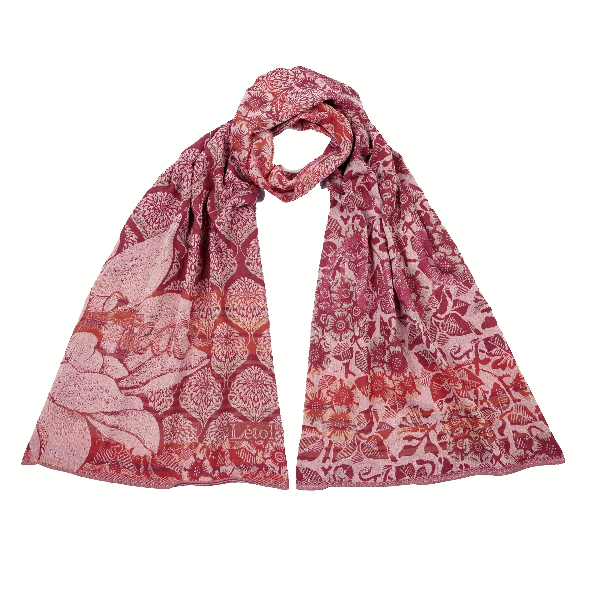 LOUISE  801 ISPAHAN PINK - Létol Organic Cotton Scarf, Made in France - Fall 2026 Novelty