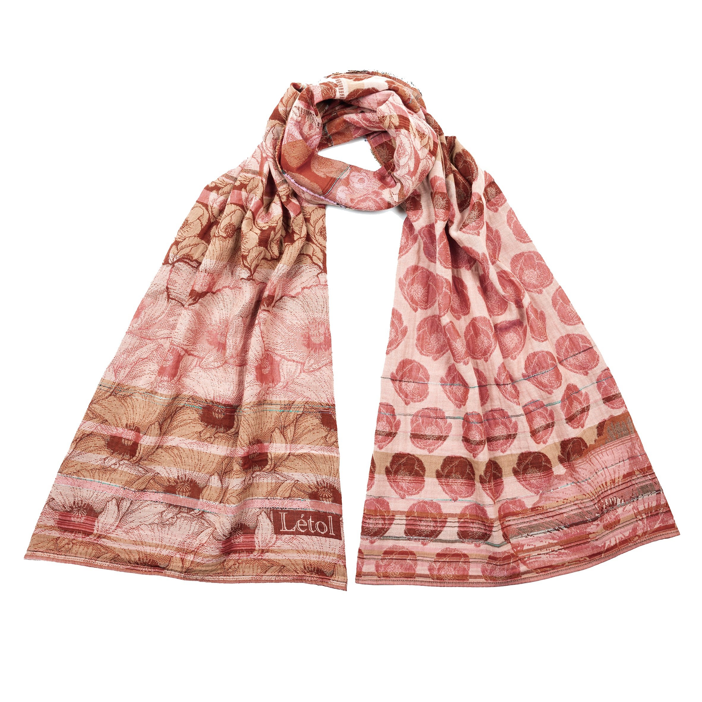 STEPHANIE R02 BONNE MINE - Létol Organic Cotton Scarf - Made in France - NEW for Spring 2026