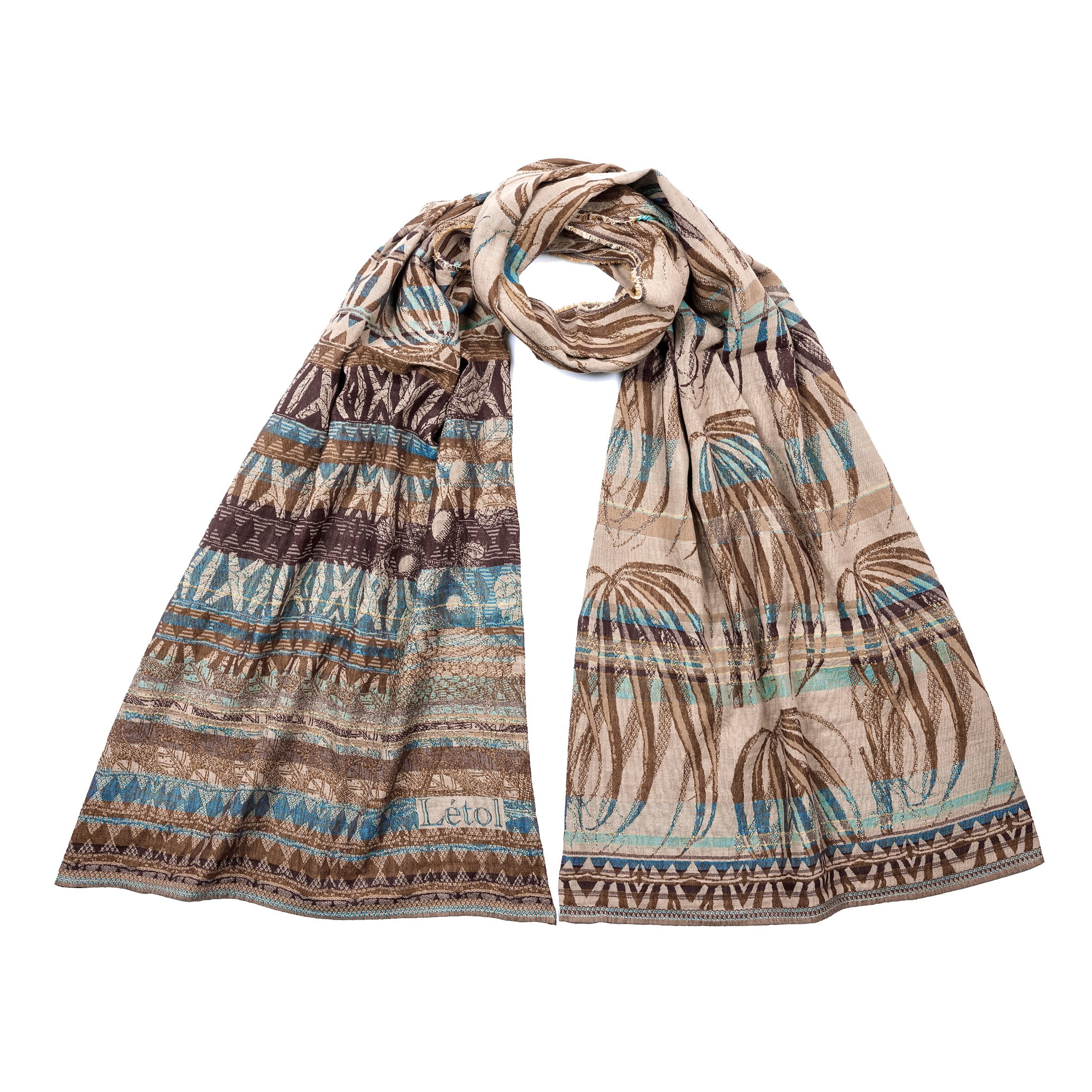 PIERRETTE K01 VERMEIL - Létol Organic Cotton Scarf - Made in France - NEW STYLE for Spring 2026