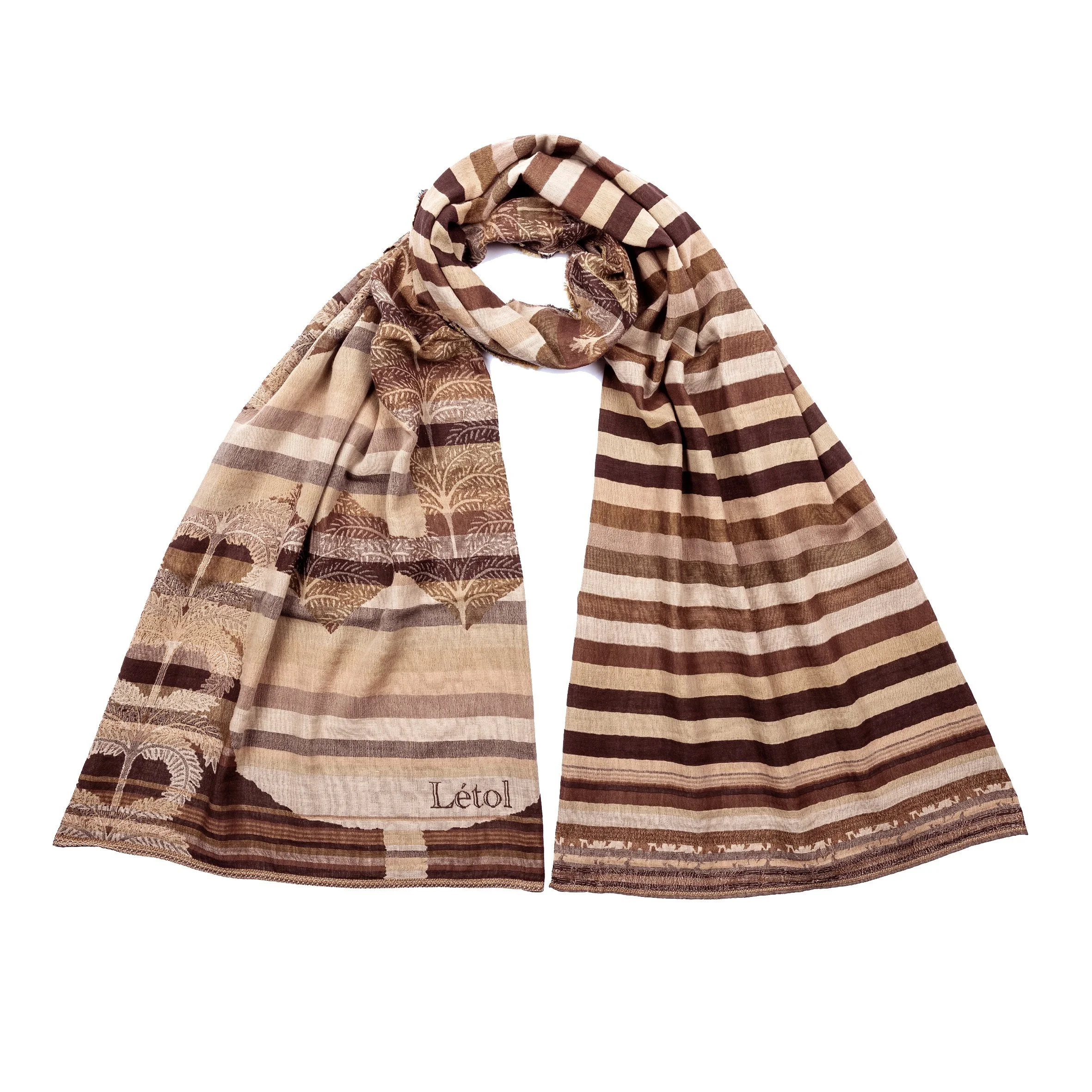 EULALIE K01 BARISTA - Létol Organic Cotton Scarf - Made in France - NEW STYLE for Spring 2026