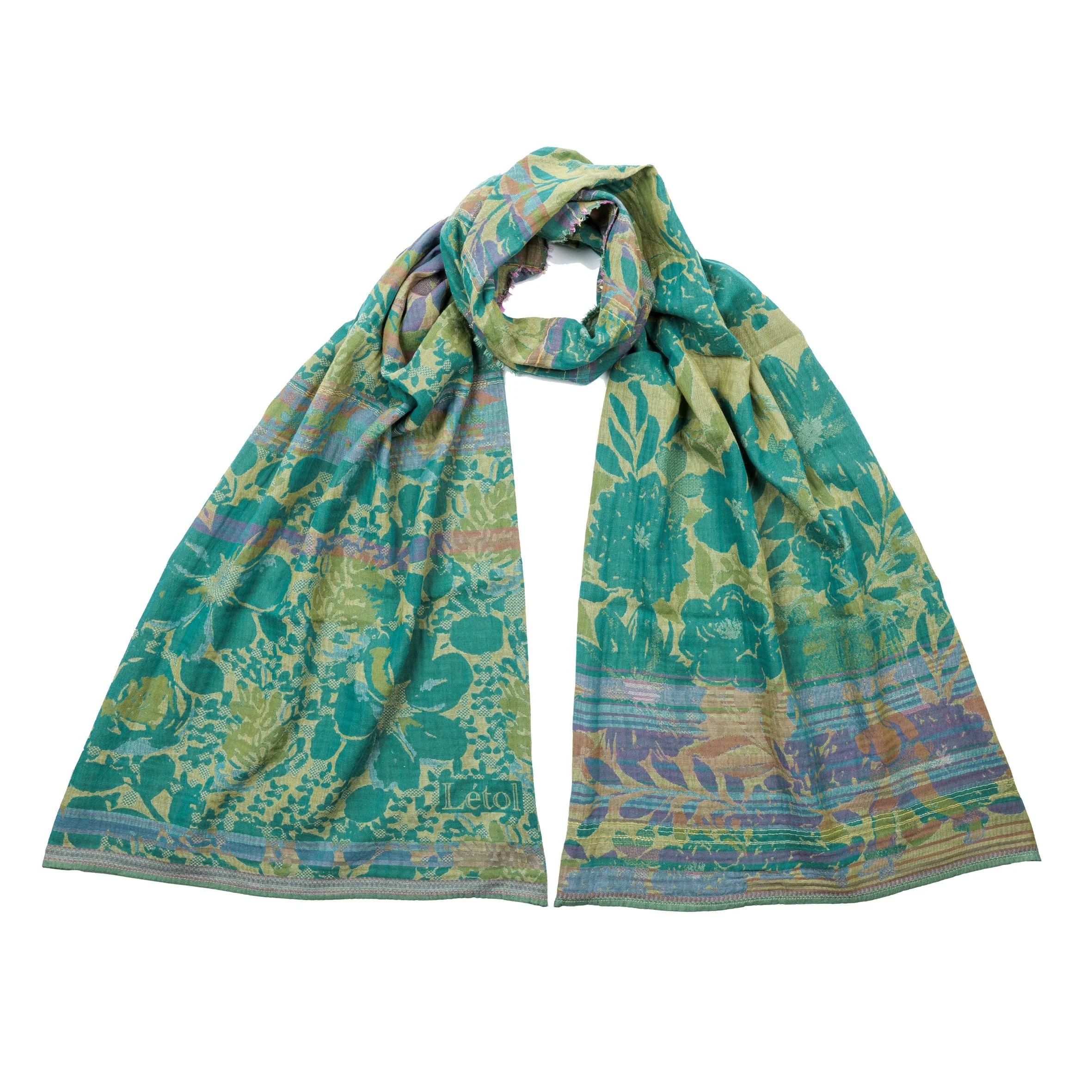 EMILIENNE P02 FANTAISIE - Létol Organic Cotton Scarf - Made in France - NEW STYLE for Spring 2026