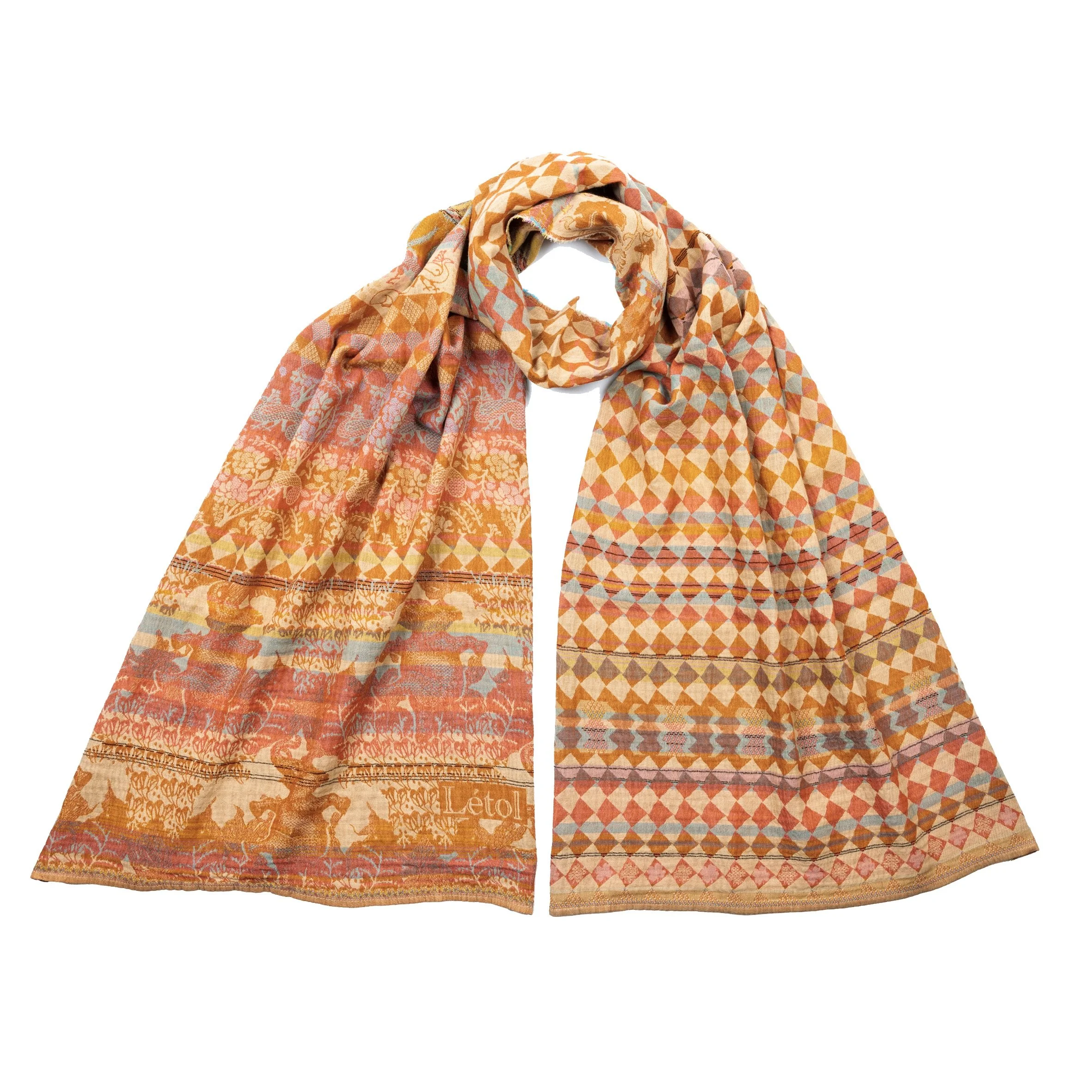 FELICIEN R01 CANDY - Létol Organic Cotton Scarf - Made in France - NEW STYLE for Spring 2026