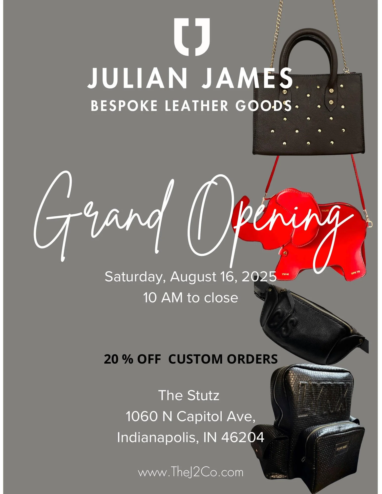 Julian James Bespoke Leather Goods Grand Opening