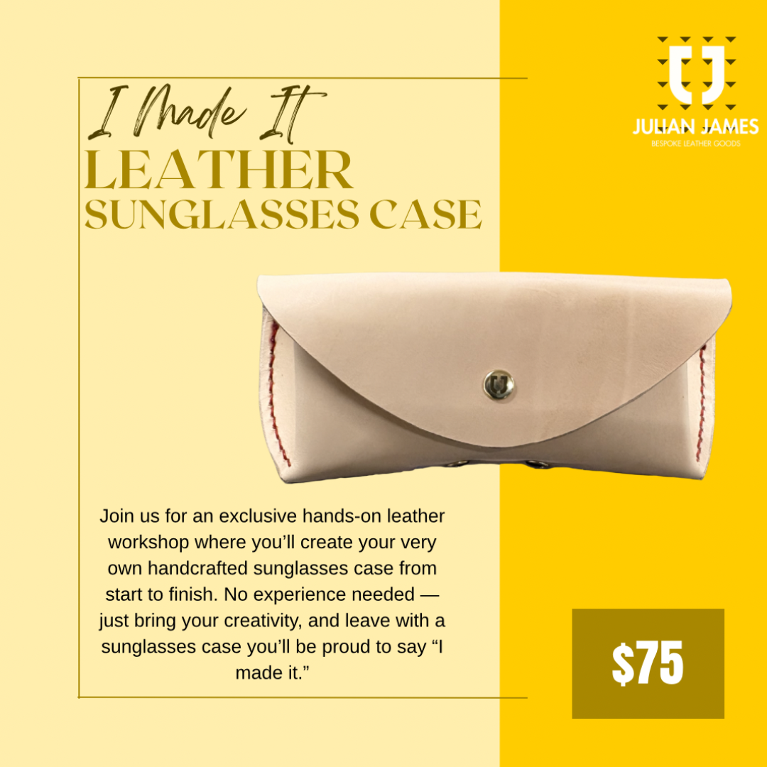 I MADE IT: Leather Sunglasses Case