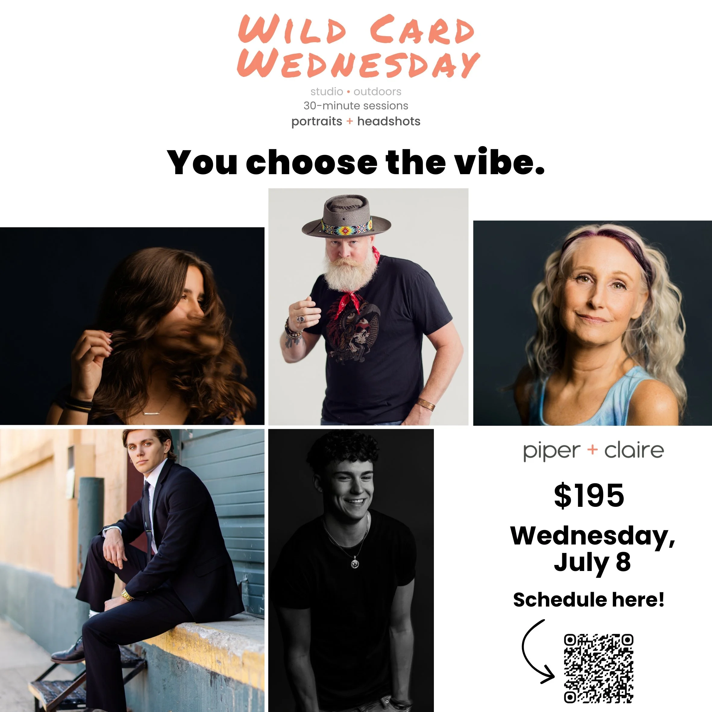 Wild Card Wednesday - Piper + Claire