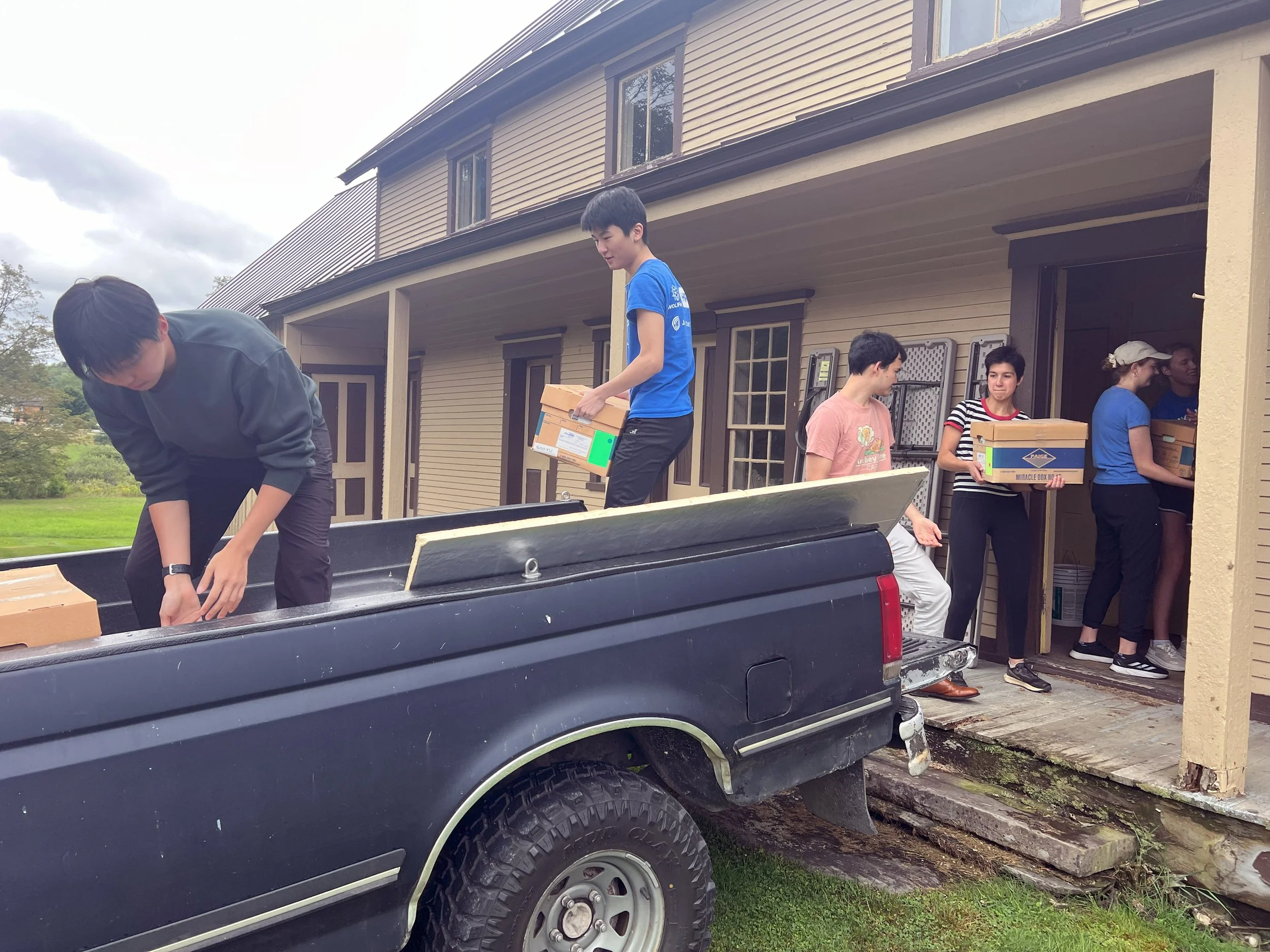 Acts of service: Coolidge Scholars spend the day in Plymouth Notch helping the State of Vermont clear out outdated files