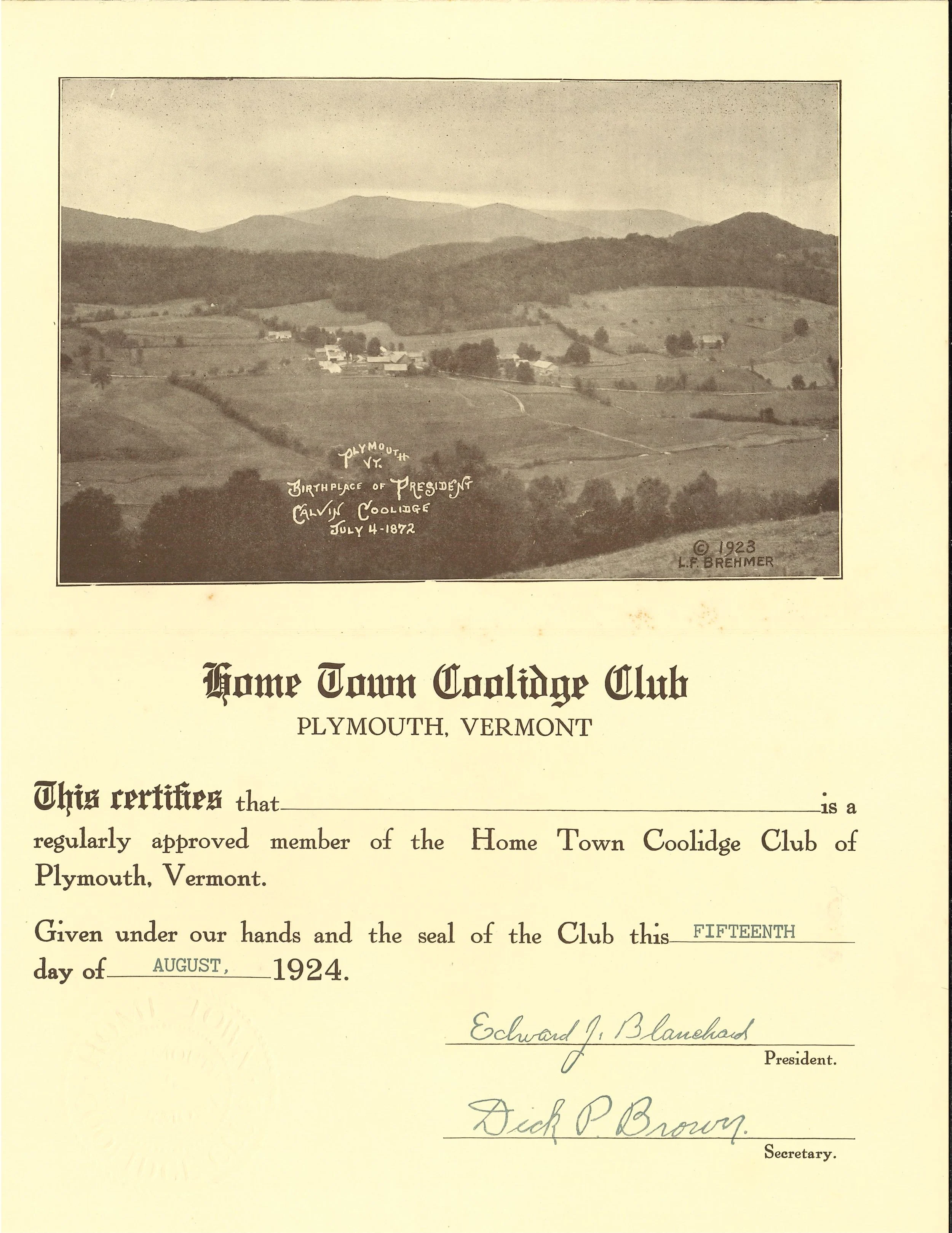 Home Town Coolidge Club Certificate copy.jpg