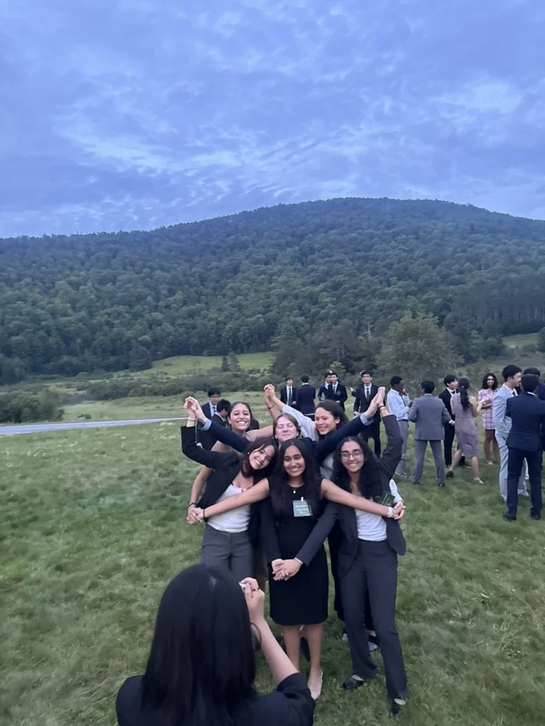 Taking in the scene at the Notch