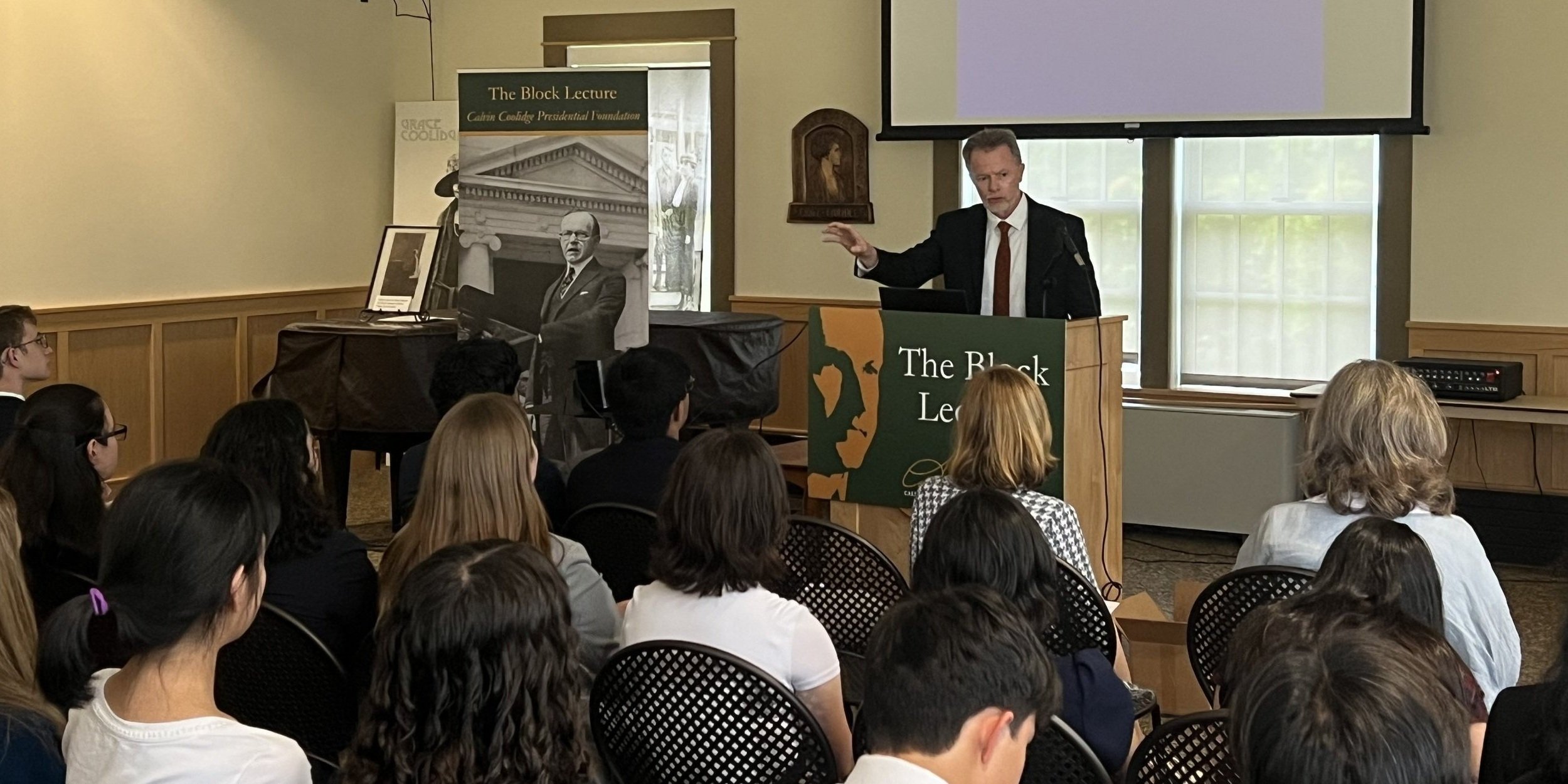 Professor David Schmidtz, Presidential Chair of Moral Science at West Virginia University, delivers the 2024 Block Lecture, teaching Senators about the fundamental importance of private property rights