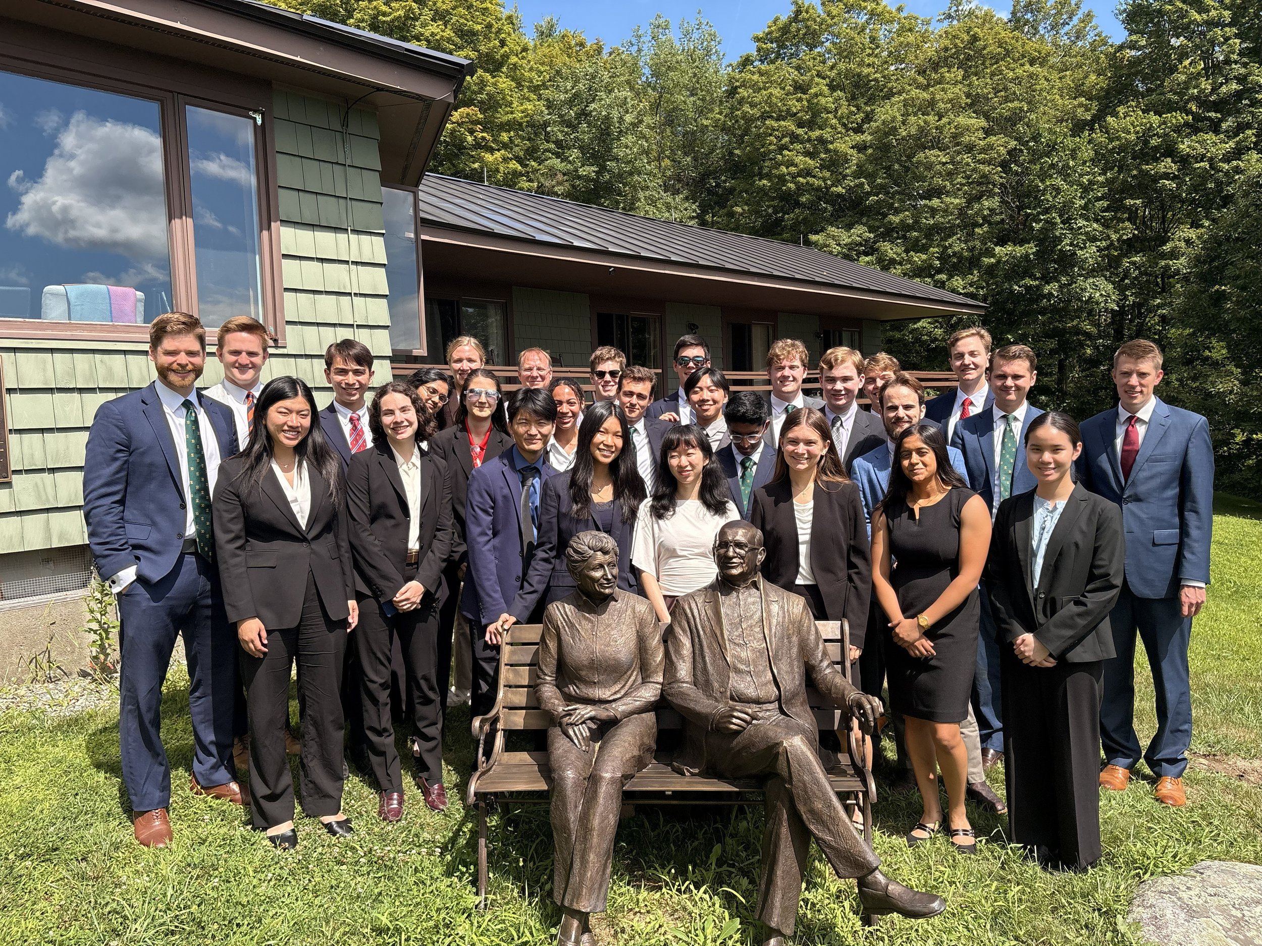 The Coolidge Scholars visit Capitaf, the former Vermont summer home of Rose and Milton Friedman