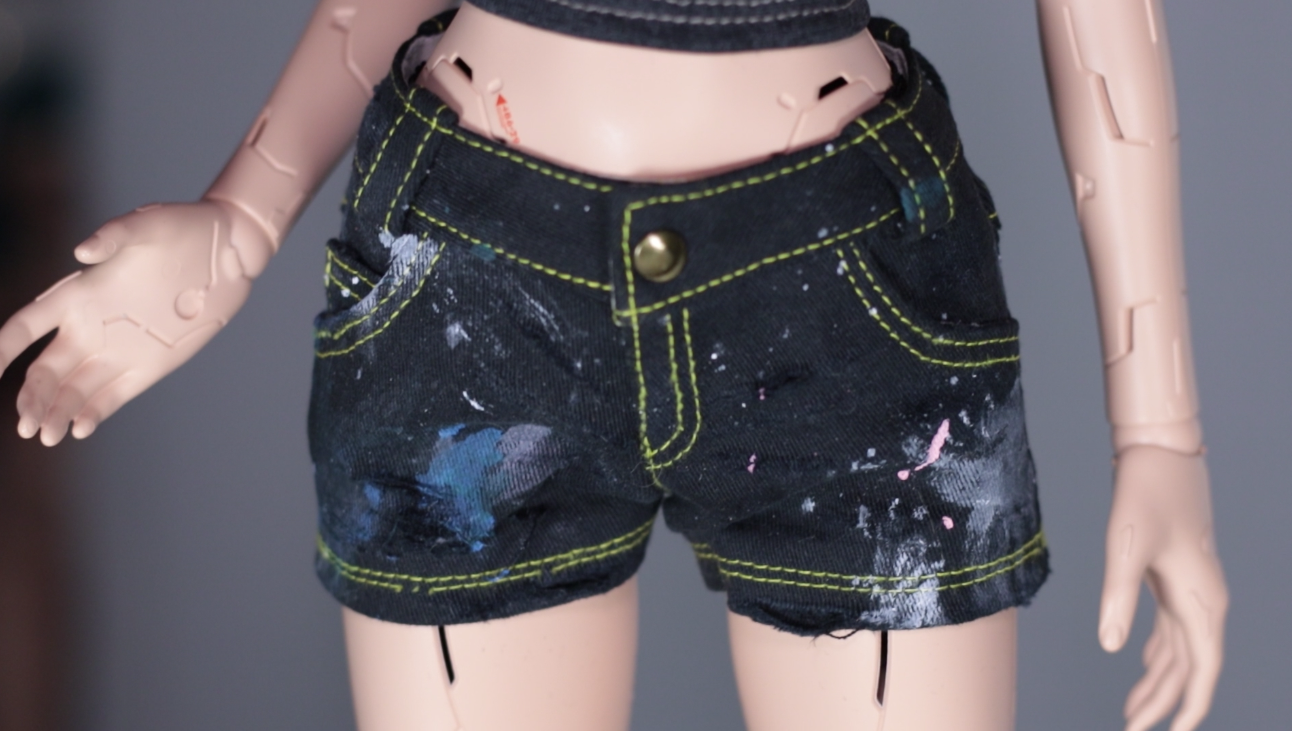 Smart Doll - Paint Splattered Shorts