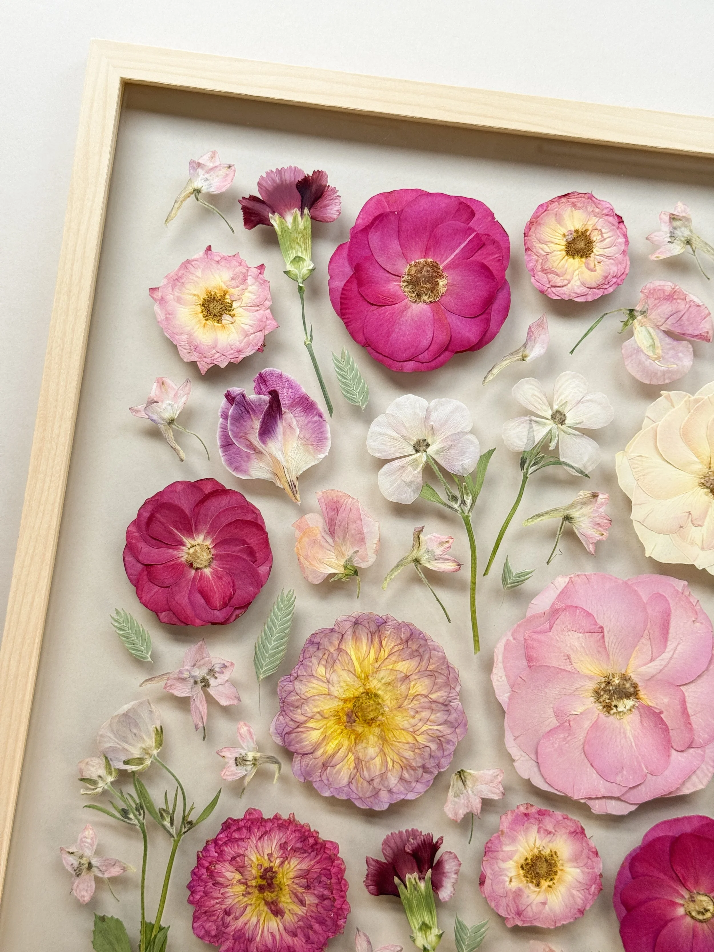 Preserving Sarah’s Wedding Flowers – A Pink Summer Bouquet from Ridge Farm