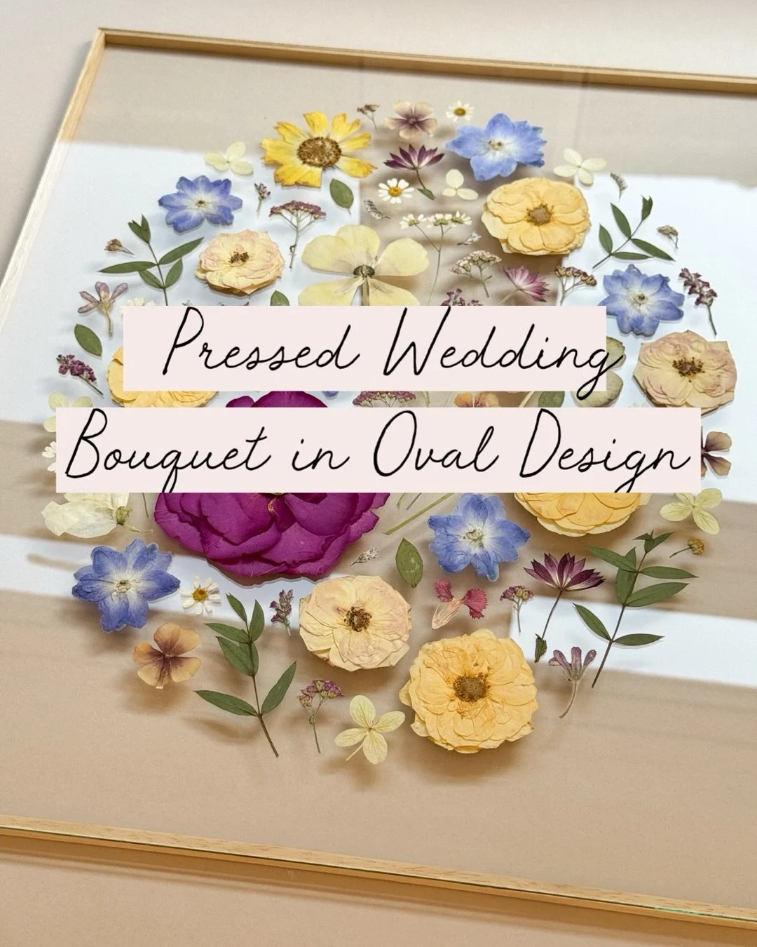 I&rsquo;ve been so excited to share this! 🩷

A new oval botanical composition, something I&rsquo;ve quietly been dreaming of for a while. It brings such a soft, romantic feel to my pressed wedding bouquet preservation, while still keeping that light