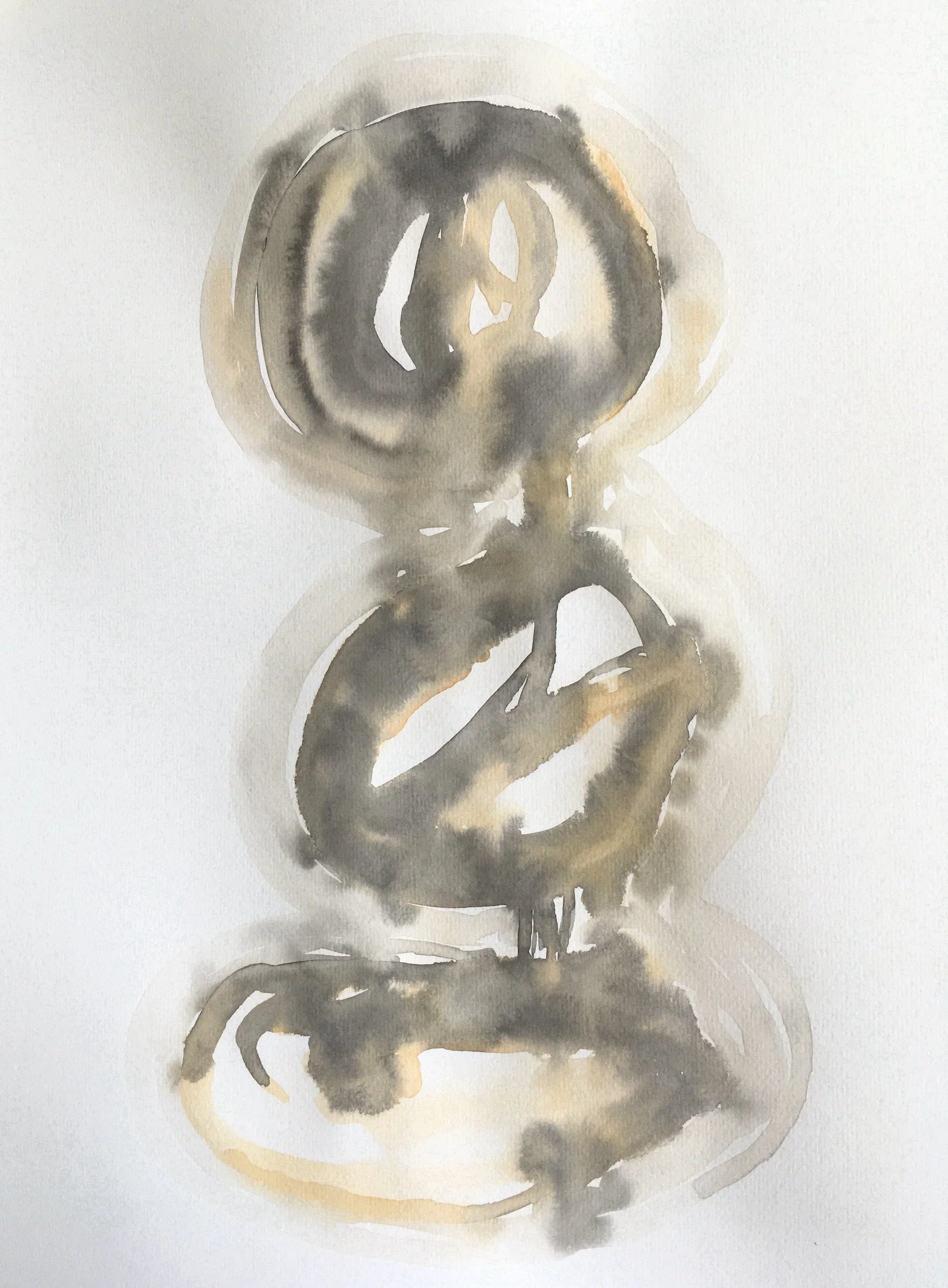 Paraíso artificiaI IV (fase final), 2020 | Aquarela, desespero, rindo de nervoso, no future sobre papel |  29,7 cm x 42 cm