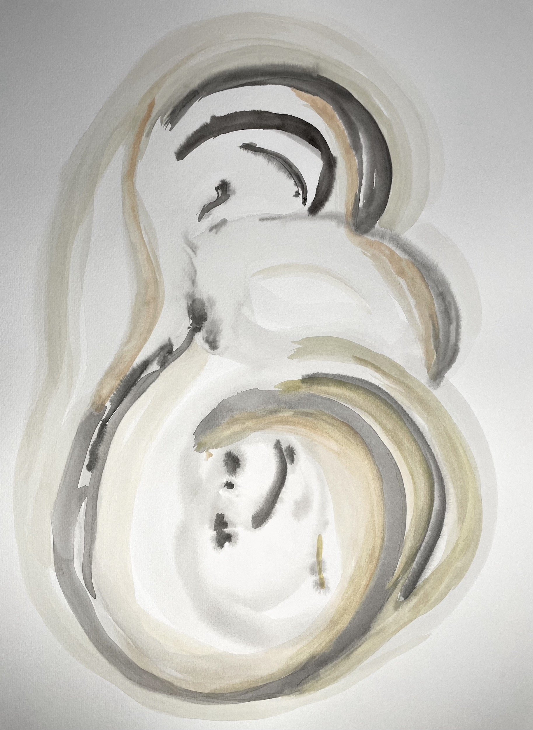 SEM TITULO, 2021 | Aquarela, desconforto, pressão, controle e falta de ar sobre papel |
29,7 x 42 cm