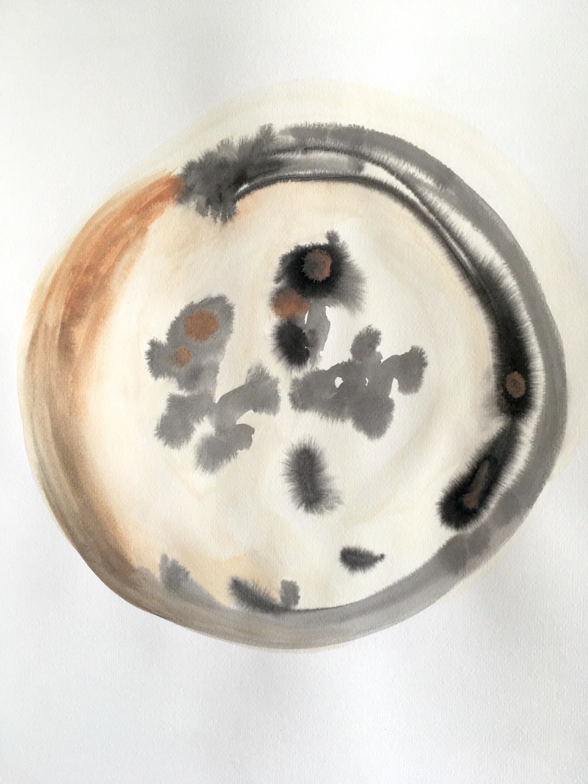 Paraíso artificiaI II (fase final), 2020 | Aquarela, desespero, rindo de nervoso, no future sobre papel |  29,7 cm x 42 cm